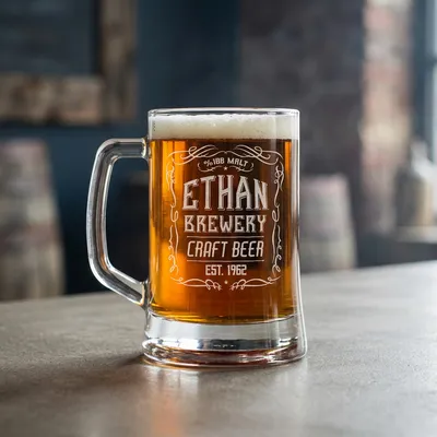 Personalised Retro Beer Mug for Men - Perfect Gift Idea