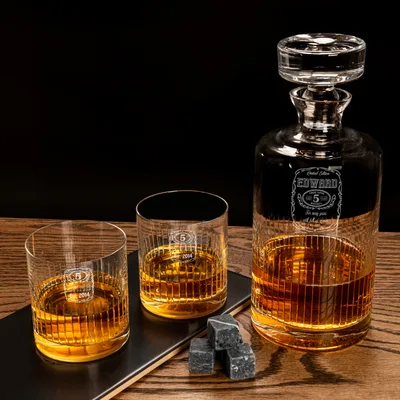 Romantic Anniversary Gifts Osaka Personalized Whiskey Set