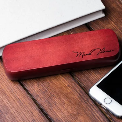 Signature Design Gifts for Men 2 Piece Pen Set with Wooden Box