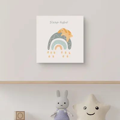 Sleep Tight | Pastel Designed Canvas for Baby Room