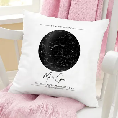 Special Day's Star Map Printed Pillow