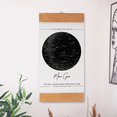 Special Day's Star Map Wooden Frame