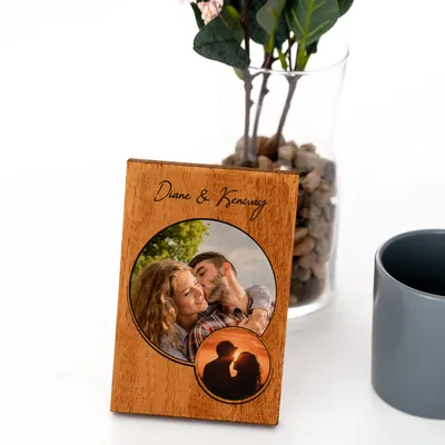 Special Wooden Desktop Picture Frame for Couples