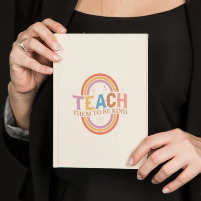 Teacher Appreciation Canvas Notebook with Teach Design