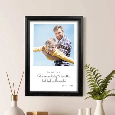 The Best Dad Gift for Dad Photo Printed Picture Frame