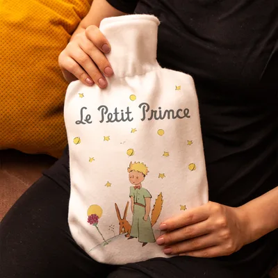 The Little Prince Illustrated Hot Water Bottle for Comfort and Warmth