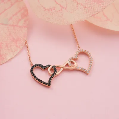 Two Hearts Together Forever Necklace