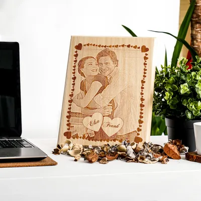 Valentine Gift Wooden Photo