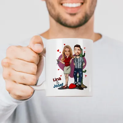 Valentine's Gift Love Cartoon Personalized Cup