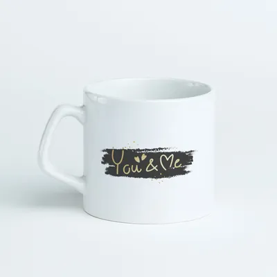 Valentine's Special You & Me Printed Coffee Mug