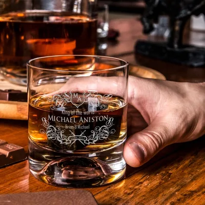 Whiskey Glasses Set Gift for Dad