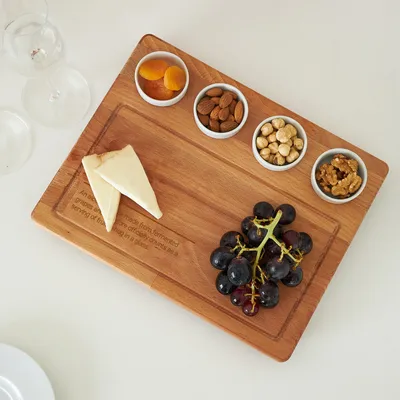 Wooden Wine Snack Tray