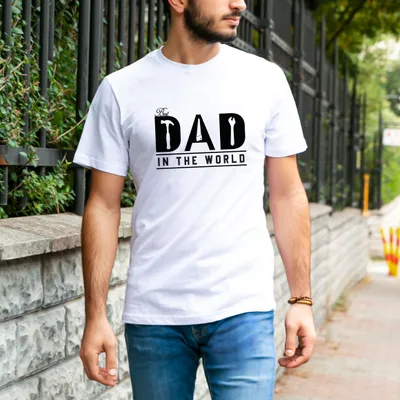 World's Best Dad Custom Printed T-Shirt