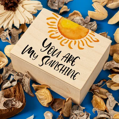 You Are My Sunshine Wooden Music Box