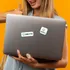 15 pcs Logo Printed Laptop Sticker