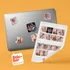 16 Square Photo Printed Stickers