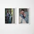 2pcs Self Adhesive White Photo Frame Pack for Wall