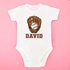 3 Piece Baby Bodysuit with Baseball Design