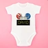3 Piece Baby Bodysuit with Football Design