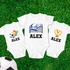 3 Piece Baby Bodysuit with Soccer Design