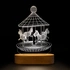 3D Carousel Design LED Lamp
