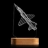 3D Fighter Jet Design LED Lamp