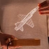3D Fighter Jet Design LED Lamp