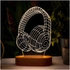 3D Headphone Design Led Lamp