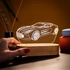 Car Enthusiast 3D LED Night Light for Speed Lovers