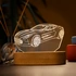 Car Enthusiast 3D LED Night Light for Speed Lovers