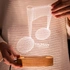 3D LED Lamp Music Note as Gifts for Music Lovers
