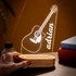 3D LED Lamp with Classic Guitar for Music Lovers