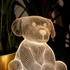 3D Led Lamp With Cute Dog Design