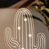 3D Led Lamp With Desert Cactus Design