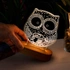 3D Led Lamp With Ethnic Owl Design