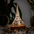 3D Led Lamp With Paris Eiffel Tower Design