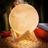 3D Moon Night Lamp with Wooden Stand