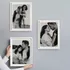 3pcs Self Adhesive Photo Frame Set with Mat Bordered Photo Prints 11.75 x 15.75 inches