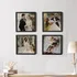 4 pcs Self Adhesive Photo Frame Set with Photo Prints