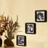 Personalised Mini Photo Frame Set - 6 pcs Self-Adhesive Black Decor