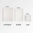 8pcs Self Adhesive White Picture Frame Set with Mat Boarded Photo Prints