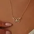 Angel Wing Infinity Silver Necklace