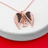 Personalised Angel Wings Silver Necklace for Her
