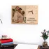 Anniversary Gift: Large Wooden Frame with Clock