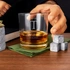 Anniversary Gifts for Boyfriend Whiskey Glass Set with Wooden Box