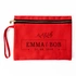 Personalised Anniversary Canvas Makeup Bag with Name and Date