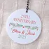 Personalised Anniversary Christmas Ornament for Couples