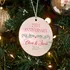 Personalised Anniversary Christmas Ornament for Couples
