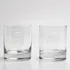 Anniversary Personalized Whiskey Glass Set for Couples