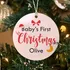 Baby's First Personalized Christmas Ornament